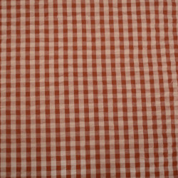 Seersucker ELI Pfirsich / Cognac